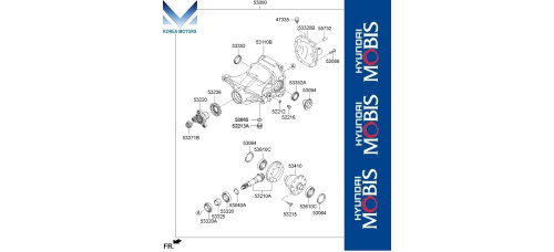 50-501 rear differential hyundai genesis g80 2016-20